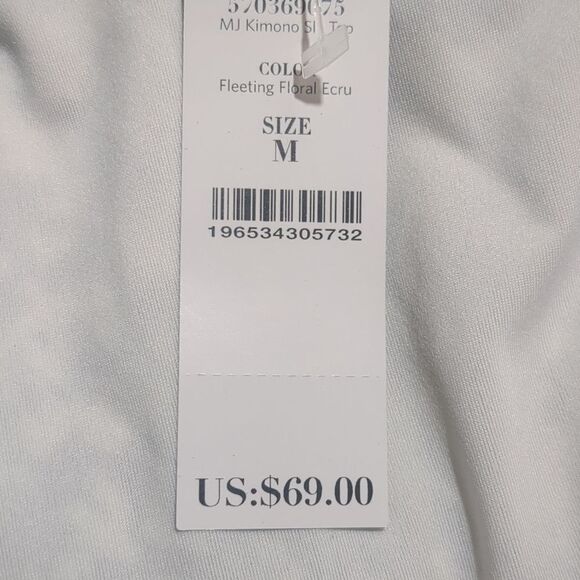 White House Black Market Top Med Matte Jersey Kimono Cross Front Neutral Capsule - Picture 11 of 12